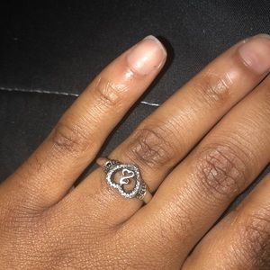 Open heart ring